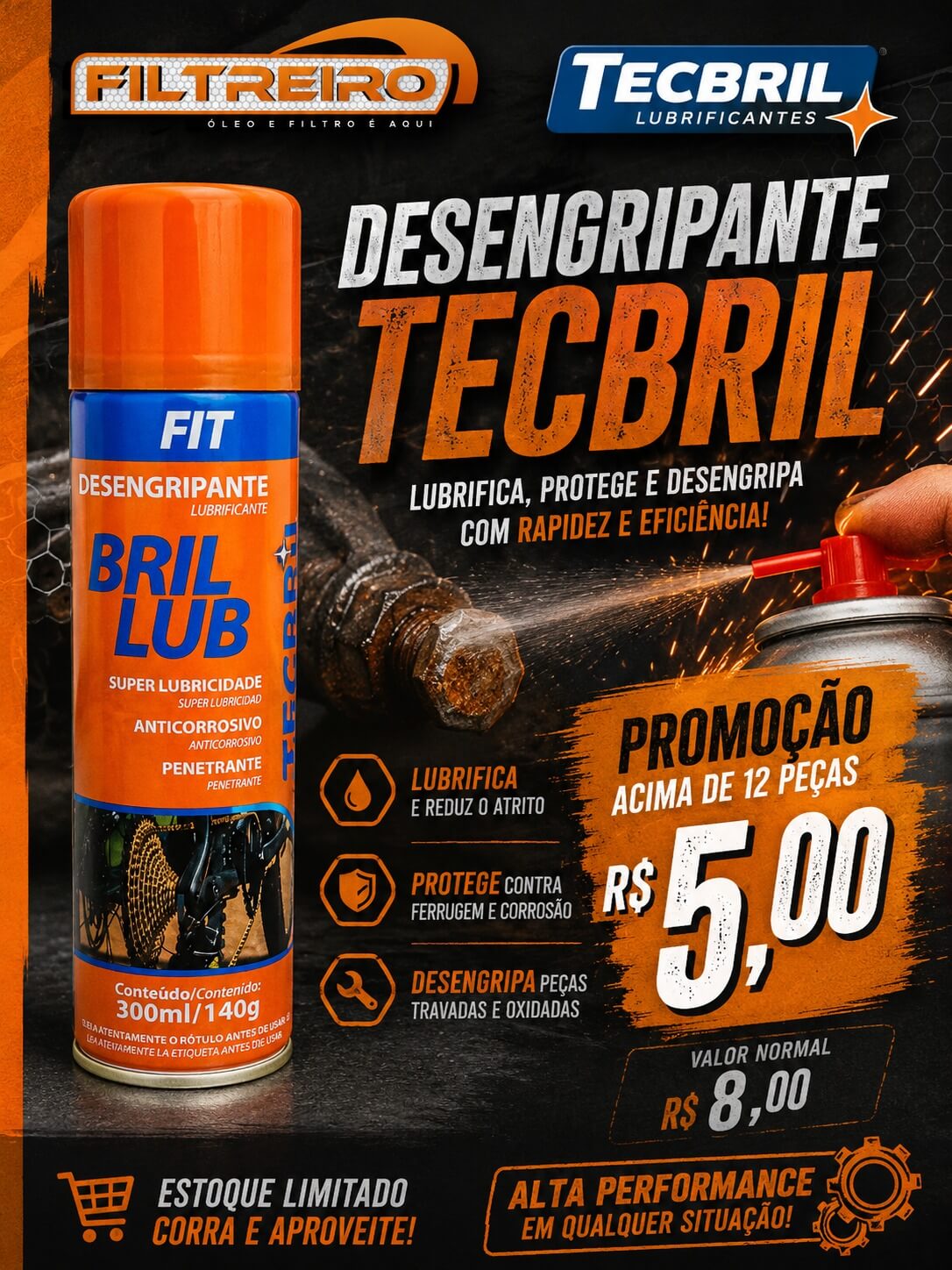 Leve Mais, Destrave Tudo: Combo Promocional de Desengripante